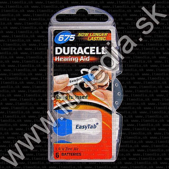 Image of Duracell battery PACK (6-set) No. 675 (DA675N6) (IT4894)